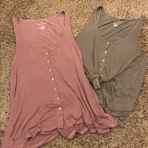 LOT of American Eagle Slub Tanks